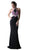 Cinderella Divine - Sleeveless Embellished Halter  Sheath Dress