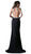 Sleeveless Embellished Halter  Sheath Dress