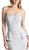 Cinderella Divine - Strapless Straight Neck Jersey Sheath Dress