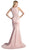 Cinderella Divine - Beaded Lace V-neck Trumpet Dress