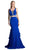 Cinderella Divine - Two Piece Sleeveless Ruffled Trumpet Gown