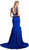 Cinderella Divine - Two Piece Sleeveless Ruffled Trumpet Gown