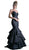 Pleated Modified Sweetheart Ruffled Mermaid Dress