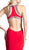 Cinderella Divine - Sleeveless Bedazzled Halter Neck Sheath Dress