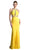 Cinderella Divine - Sleeveless Bedazzled Halter Neck Sheath Dress
