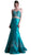 Two Piece Strapless Embellished Mermaid Dress