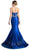 Cinderella Divine - Two Piece Strapless Embellished Mermaid Dress
