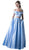 Two Piece Off-Shoulder A-line Dress