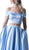 Two Piece Off-Shoulder A-line Dress