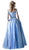 Two Piece Off-Shoulder A-line Dress