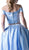 Two Piece Off-Shoulder A-line Dress