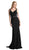 Mock Two Piece Ruffled Sheath Dress
