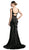 Mock Two Piece Ruffled Sheath Dress