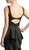 Cinderella Divine - Mock Two Piece Ruffled Sheath Dress in Black 
