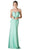 Embellished Ruched Plunging Sweetheart Dress