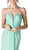 Embellished Ruched Plunging Sweetheart Dress