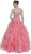 Cinderella Divine - Strapless Beaded Ruffled Evening Gown