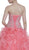 Cinderella Divine - Strapless Beaded Ruffled Evening Gown