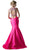 Cinderella Divine - Bead Embellished Halter Mermaid Gown