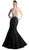 Sleeveless Embellished Halter Mermaid Dress