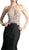 Cinderella Divine - Sleeveless Embellished Halter Mermaid Dress in Black