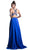 Two Piece Floral Embroidered A-line Dress