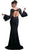 Cinderella Divine - Sheer Long Bell Sleeves Sheath Evening Gown