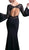 Cinderella Divine - Sheer Long Bell Sleeves Sheath Evening Gown