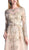 Cinderella Divine - Long Sleeved Embroidered Evening Gown with Belt
