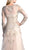 Cinderella Divine - Long Sleeved Embroidered Evening Gown with Belt