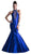 Cinderella Divine - High Halter Fitted Mermaid Gown