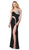 Cinderella Divine - Rhinestone Embellished One Shoulder Fitted Dress