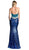 Cinderella Divine - Sequined Fitted Evening Gown with Slit