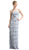 Cinderella Divine - Pleated Straight Tiered Column Dress With Bolero
