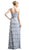 Cinderella Divine - Pleated Straight Tiered Column Dress With Bolero