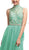 Cinderella Divine - Embroidered High Neck Chiffon Dress