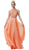 Cinderella Divine - Embroidered High Neck Chiffon Dress