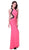 Cinderella Divine - Sleeveless Embellished Halter Jersey Sheath Dress
