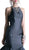 Sleeveless Jeweled Halter Ruffled Mermaid Dress