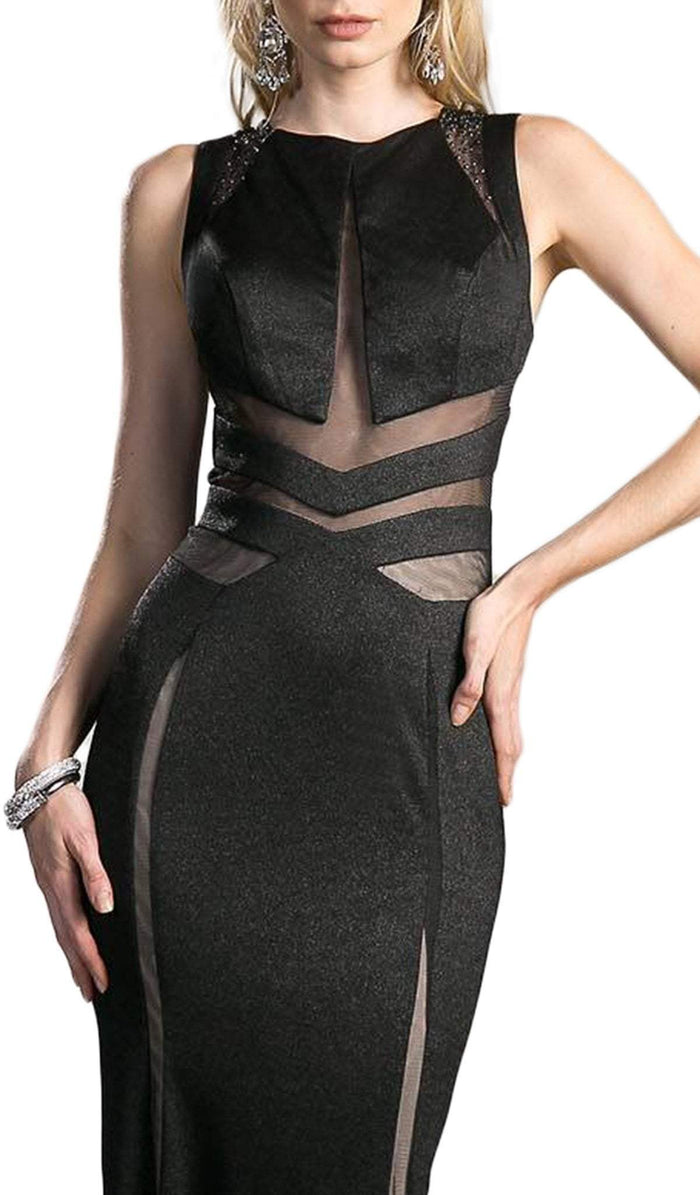 Embellished Jewel Neck Sheath Dress