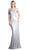 Fitted Side Laced Up Evening Dress