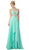 Cinderella Divine - Sleeveless Embellished Ruched A-line Dress