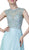 Cinderella Divine - Embellished Illusion Jewel Neck A-line Gown