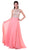 Crystal Embellished A-Line Evening Gown