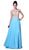 Crystal Embellished A-Line Evening Gown