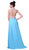 Crystal Embellished A-Line Evening Gown