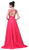 Crystal Embellished Ruched Evening Gown
