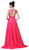 Cinderella Divine - Crystal Embellished Ruched Evening Gown