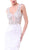 Cinderella Divine - Plunging Illusion Notched Embellished Evening Gown