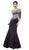 Cinderella Divine - Sequined Asymmetric Neck Trumpet Dress